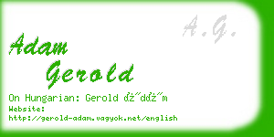 adam gerold business card